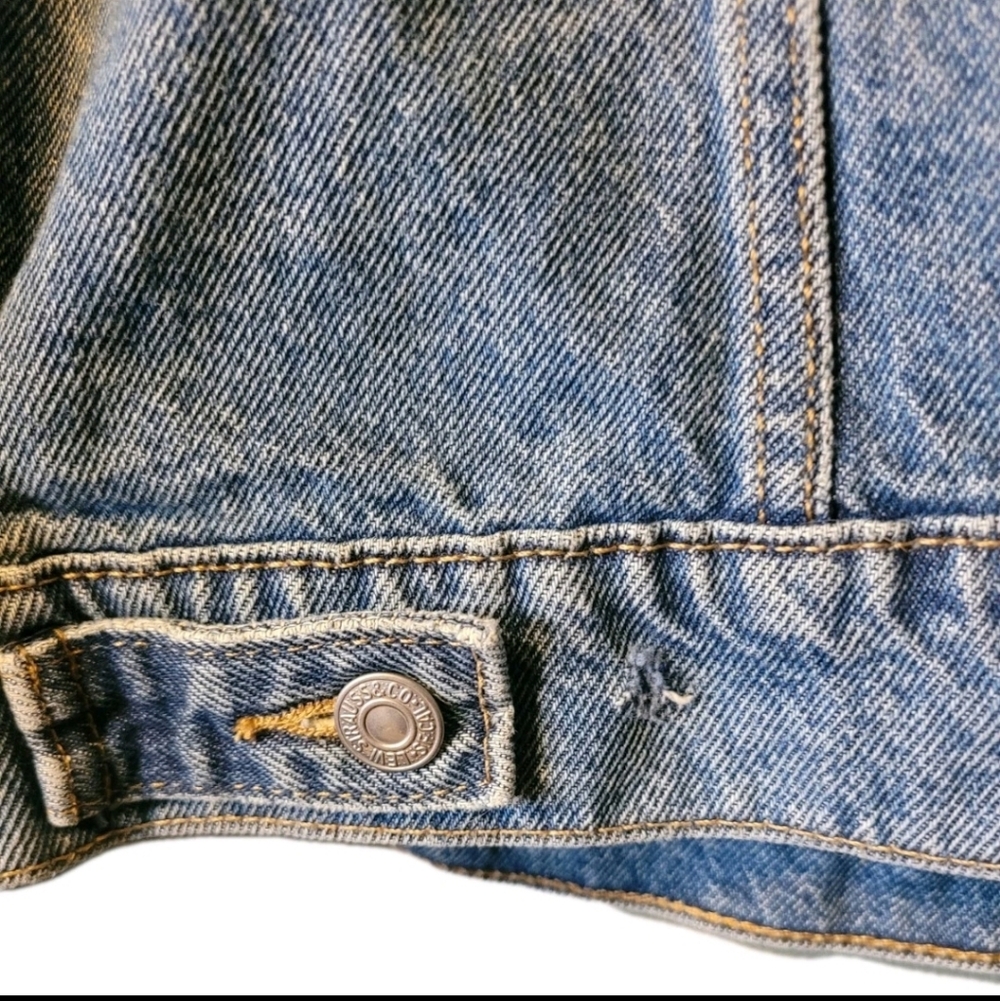 Levi's Women's Trucker Jean Jacket Size Large Grunge Revival - Picture 4 of 6